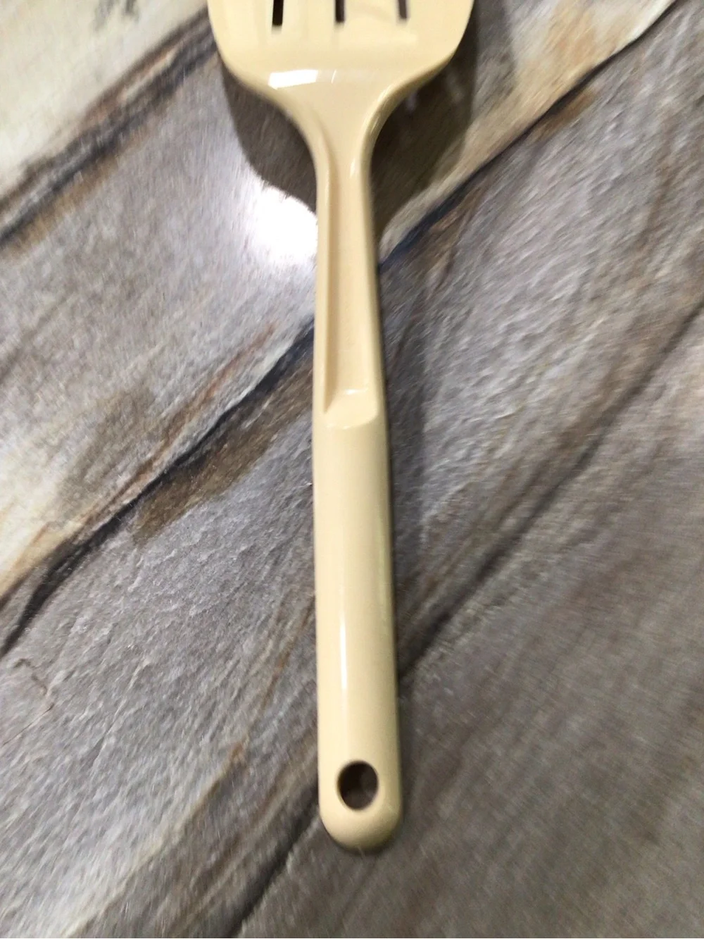 Sold! Vintage Tupperware Almond Slotted Spatula Turner 1813-5 Nylon Utensil 12”